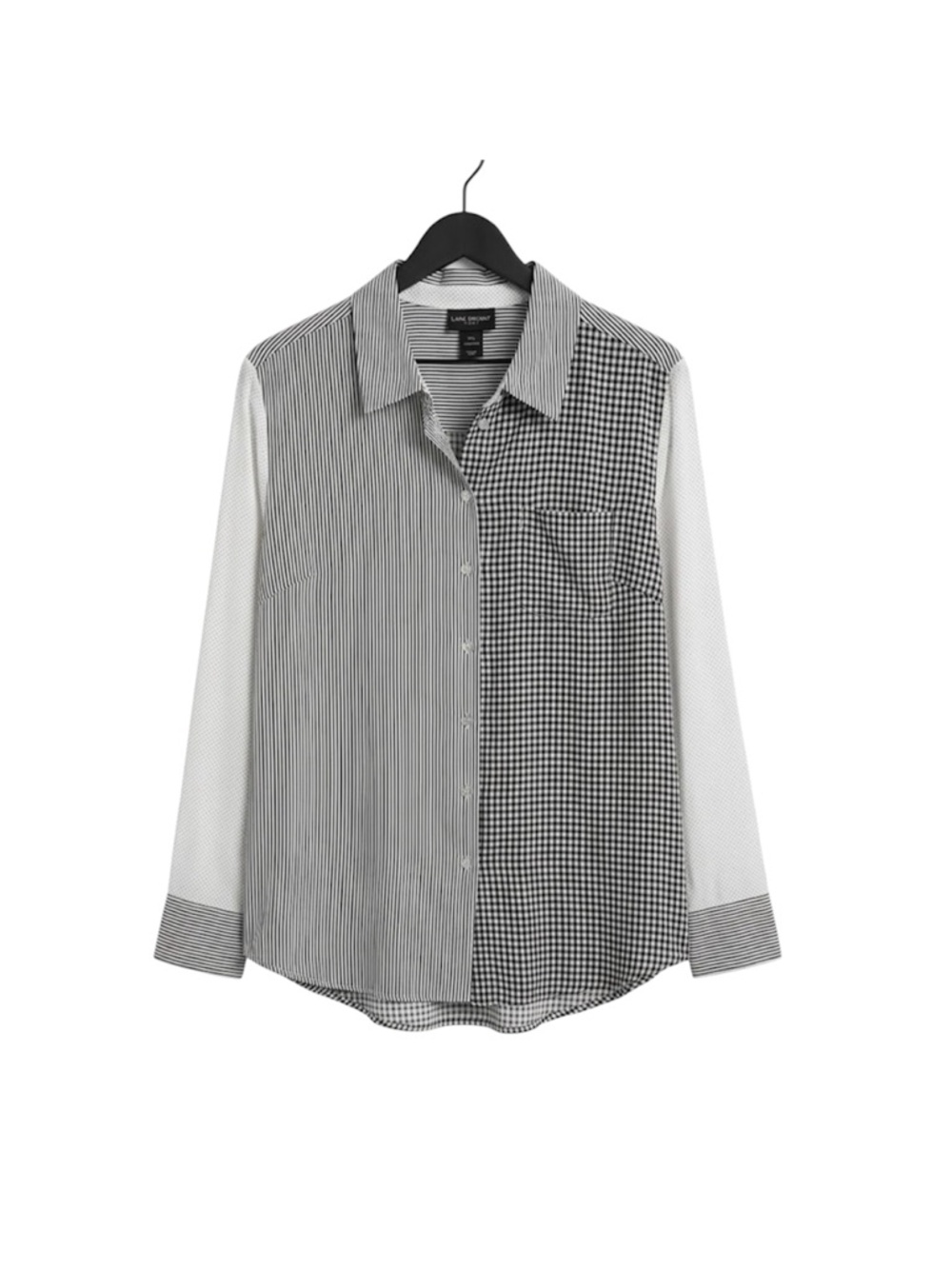 Black and White Checkered Women's Shirt